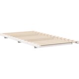  Krevet s daskama Bijelo 90 x 200 cm Masivna borovina | shoptok.hr