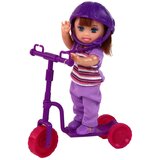  Lutke za igru Lucy sa romobilom i skateboardom - ljubičasta | shoptok.hr