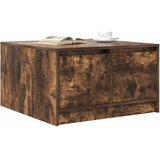  Stol za kavu s ladicama dimljeni hrast 70,5x70x40 cm | Eponuda.com
