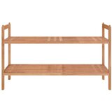 vidaXL regal za čevlje 69x27x41 cm trdna orehovina | Shoptok.si