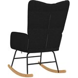  Stolica za ljuljanje od tkanine crna | shoptok.hr