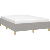  Okvir za krevet bez madraca svjetlosivi 135x190 cm tkanine - Svjetlosiva 135 x 190 cm 35 cm | shoptok.hr