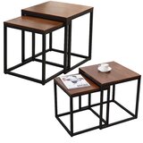  Set stolića za dnevni boravak 2u1 Wood - 45x50 & 40x45cm Cene