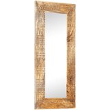  Ručno izrezbareno ogledalo 110 x 50 x 2,5 cm masivno drvo manga | Eponuda.com