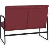  Klupa crvena boja vina 100x64x80 cm od umjetne kože | shoptok.hr