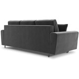 Cosmopolitan Design Svetlo siva žametna raztegljiva sedežna garnitura s prostorom za shranjevanje 235 cm Kyoto – | Shoptok.si
