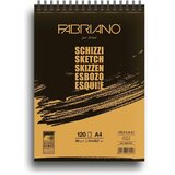 No Statovac Schizzi, blok, sa spiralom gore, A4, 90gr, 120 lista, Fabriano Cene