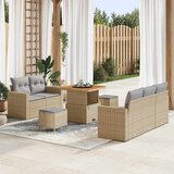  Sjedeća garnitura za vrt 8 kom. 5-Broj sjedala Bež 80 x 80 x 71 cm | Shoptok.si