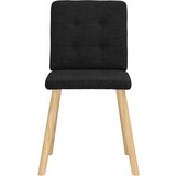 vidaXL Jedilni stoli 4 kosi črno blago | Shoptok.si