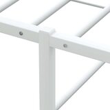 vidaXL Posteljni okvir brez vzmetnice bel 200x200 cm kovinska | Shoptok.si