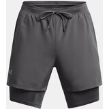 Under Armour UA LAUNCH 5'' 2-IN-1 SHORTS grey sports shorts | Shoptok.si