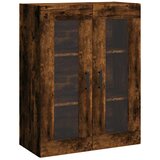  Visoka komoda dimljeni hrast 69,5x34x180 cm konstruiranog drva | shoptok.hr
