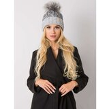 Fashion Hunters rue paris gray insulated winter hat with a pompom Cene