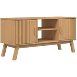 Maison Chic TV omarica - TV enota - Televizijska omarica OLDEN rjava 114x43x57 cm trdna borovina, (21699194) | Shoptok.si