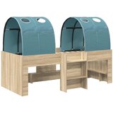 Kidsov krevet na sprat s tunelom 3 kom. Konstruirano drvo | shoptok.hr