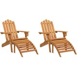  Vrtne stolice Adirondack s osloncem za noge 2 kom drvo bagrema | Eponuda.ba