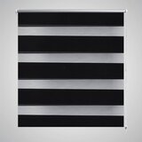vidaXL Črtasti Zebra Rolo / Senčilo velikost 70 x 120 cm Črna barva | Shoptok.si