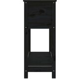  Sadilica s policom crna 111 5x34 5x81 cm od masivne borovine | shoptok.hr