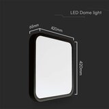  LED stropno svetlo za kupatilo LED/48W/230V 3000K IP44 crno | Eponuda.com