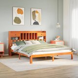 vidaXL Krevet s regalom za knjige bez madraca 180x200 cm od borovine Cijene