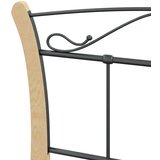  Za krevet crni metalni 100 x 200 cm | shoptok.hr