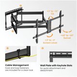Xstand 43-90 all around Nosač za TV/FULL MOTION/nagib+3 do-12/rotac.60/VESA 800X400/60kg/60-1080mm | Eponuda.com