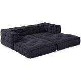  Modularni Poufovi 2 kom Antracit Tkanina | shoptok.hr