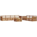  Set vanjskih sofa 8 kom. Prirodna Čvrsto drvo akacije | shoptok.hr