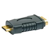 SCHWAIGER HDMI-adapter mini (Črna, Priključek HDMII C, sklopka HDMI) | Shoptok.si