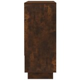 vidaXL komoda dimljeni hrast 97x31x75 cm iverna plošča | Shoptok.si