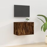 vidaXL Stenska TV omarica dimljen hrast 57x34,5x40 cm Cene