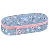 Ars Una Pearl Blossom Blue cvetlični ovalni peresnica 23x5,5x9cm | Shoptok.si