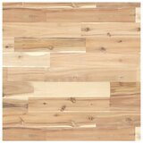  Zidna polica za umivaonik od čelika i masivnog bagremovog drva Smeđa 50 x 50 x 4 cm | Shoptok.si