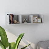 vidaXL Stenska polica za CD plošče betonsko siva 75x18x18cm iverna pl. Cene