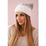 Kesi Cap with fleece Paryż K213 white + gray | shoptok.hr