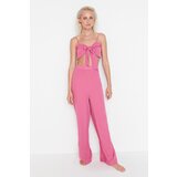 Trendyol Pink Lacing Detailed Blouse-Pants Set Cijene