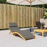  Jastuk za ležaljku prošarani tamnosivi 186x58x4 cm od tkanine | Eponuda.com