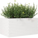  Vrtna sadilica bijela 90x60x45,5 cm od masivne borovine | shoptok.hr