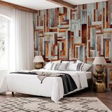  Tapeta - Labyrinth of wooden planks 50x1000 Premium | shoptok.hr