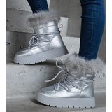 Gemre Silver insulated snow boots with fur Arilla | ePonuda.com