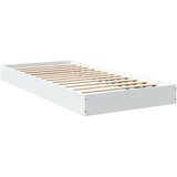  The Living Store Posteljni okvir bel 75x190 cm inženirski les - Posteljni Okvir, (21499899) | Shoptok.si