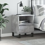 vidaXL Nočna omarica betonsko siva 40x35x50 cm inženirski les | Shoptok.si