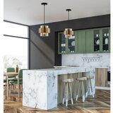 Candellux Lighting Crna viseća svjetiljka sa staklenim sjenilom ø 18 cm Spiega – | shoptok.hr