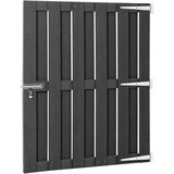  Vrtna vrata od WPC-a 100 x 112 cm siva | shoptok.hr