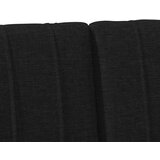 vidaXL Tapecirano vzglavje Črna 120 cm Masivno borovo les | Shoptok.si