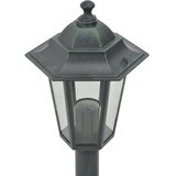 vidaXL Vrtna stupna svjetiljka od aluminija 6 kom E27 110 cm tamno zelena | shoptok.hr