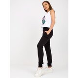 Fashion Hunters Black and white two-piece summer set with pants | Shoptok.si