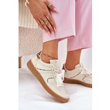 Boto Low Women's Sneakers With Lace Leopard Beige Zielle | Shoptok.si