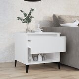  Bočni stolić sjajni bijeli 50x46x50 cm konstruirano drvo | shoptok.hr