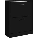Ormarić za cipele crni 63 x 24 x 81 cm od konstruiranog drva | shoptok.hr